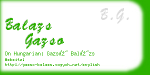 balazs gazso business card